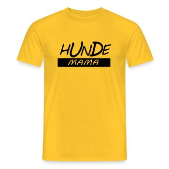 Hund Chien - T-shirt homme - jaune - Devant - AI Model Male 178 dark (178cm)