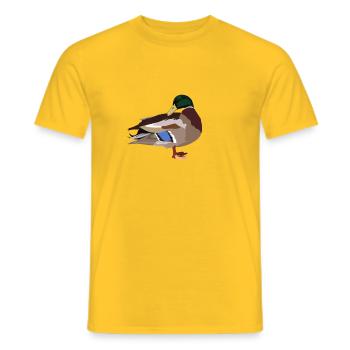 Ente - Männer T-Shirt - Gelb - Vorne - AI Model Male 178 dark (178cm)