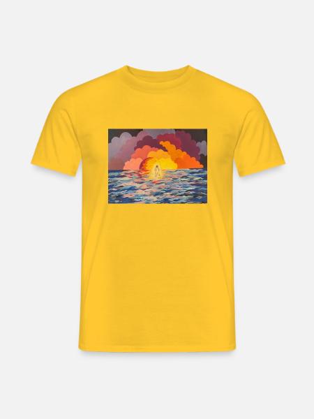 Walk on Water - Men's T-Shirt - yellow