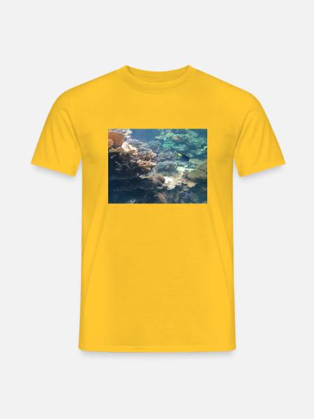 Aqua - Männer T-Shirt - Gelb
