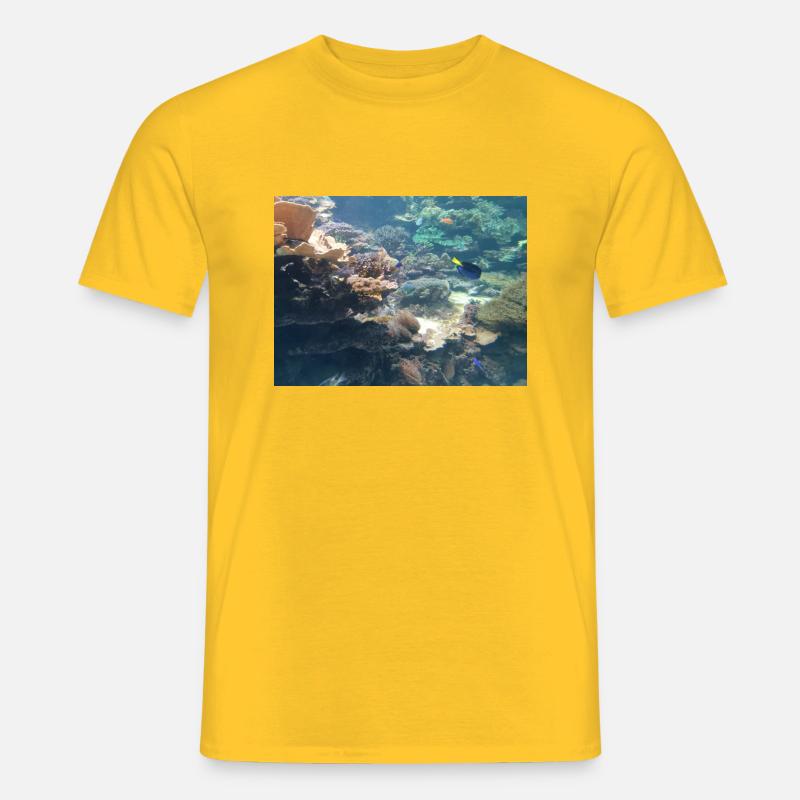 Aqua - Männer T-Shirt - Gelb