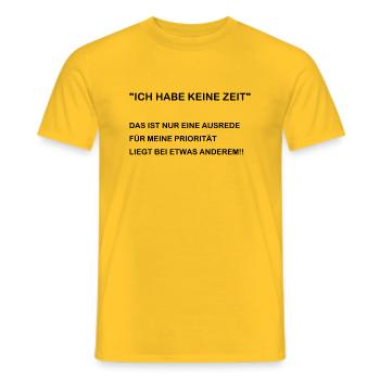 Wirkus,life 2 - Männer T-Shirt - Gelb - Vorne - AI Model Male 178 dark (178cm)