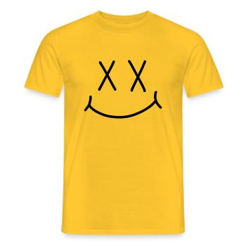 Emoji Rire - T-shirt homme - jaune - Devant - AI Model Male 178 dark (178cm)