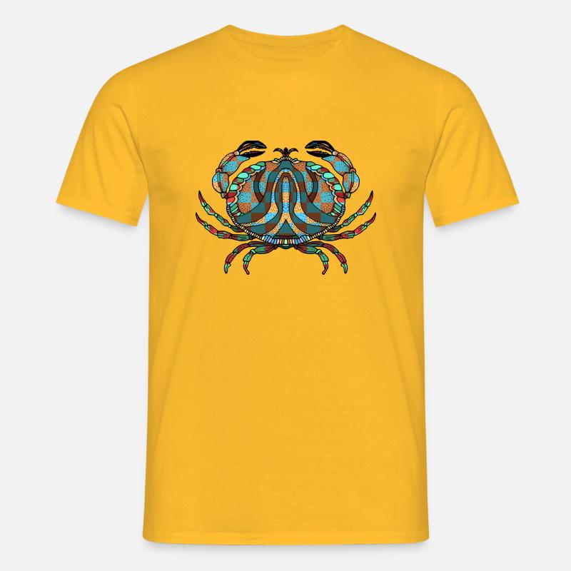 Crab - Men's T-Shirt - yellow