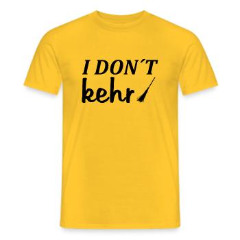 Je ne sais pas Kehr - T-shirt homme - jaune - Devant - AI Model Male 178 dark (178cm)