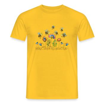 Insekten - Männer T-Shirt - Gelb - Vorne - AI Model Male 178 dark (178cm)