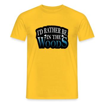 Adventure Travel Hiking Mountain - Männer T-Shirt - Gelb - Vorne - AI Model Male 178 dark (178cm)