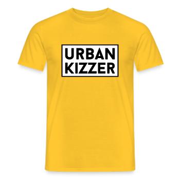 Urban Kizzer - Männer T-Shirt - Gelb - Vorne - AI Model Male 178 dark (178cm)