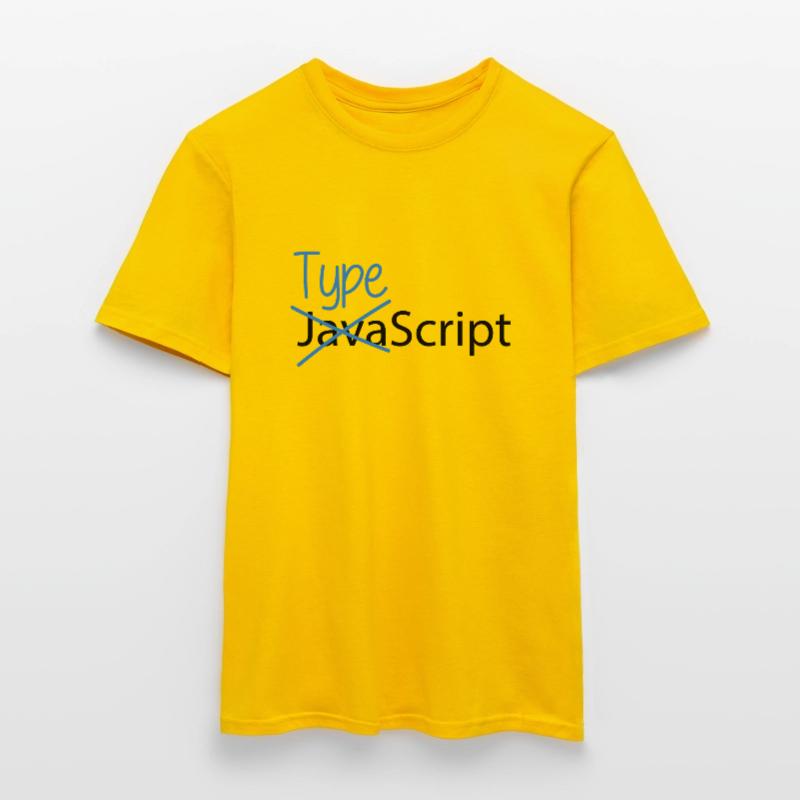 Typescript over Javascript Männer T-Shirt