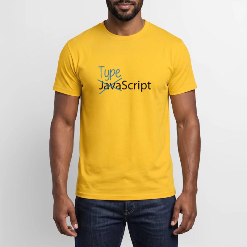 Typescript over Javascript Männer T-Shirt