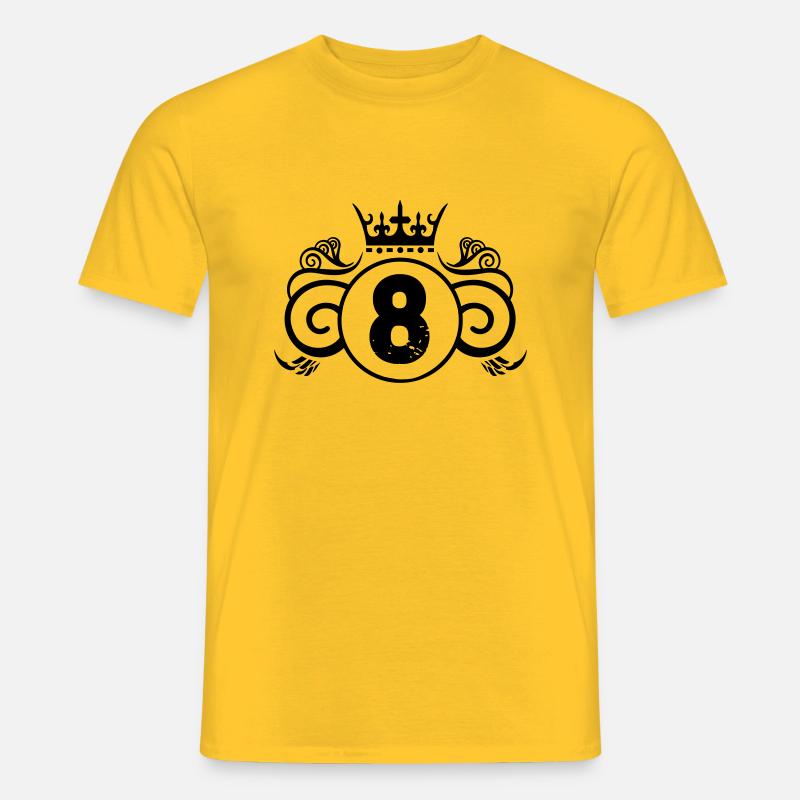 Wappen 8 - Männer T-Shirt - Gelb