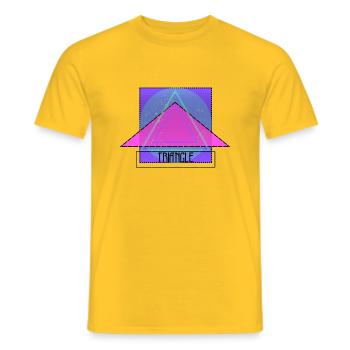 TRIANGLE - Männer T-Shirt - Gelb - Vorne - AI Model Male 178 dark (178cm)