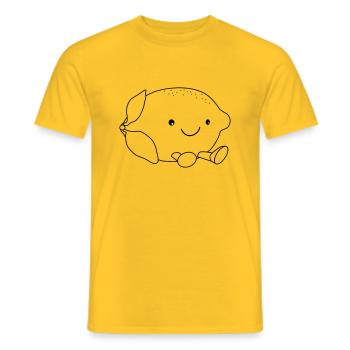 Citron sucré - T-shirt homme - jaune - Devant - AI Model Male 178 dark (178cm)