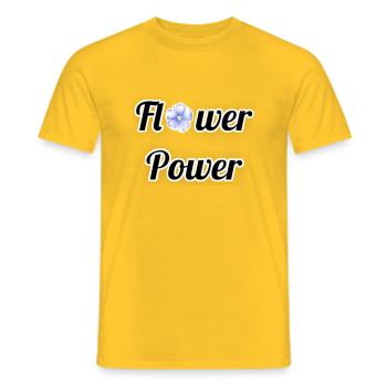 Sprüche - Männer T-Shirt - Gelb - Vorne - AI Model Male 178 dark (178cm)