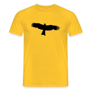 Falcon - Bird of Prey - Men's T-Shirt - yellow - Front - AI Model Male 178 dark (178cm)