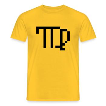 Vierge - T-shirt homme - jaune - Devant - AI Model Male 178 dark (178cm)