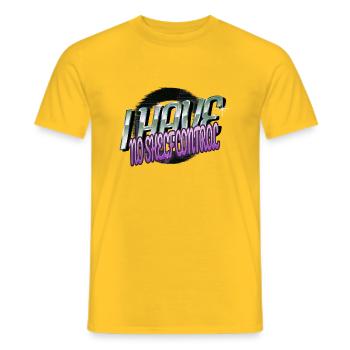 Livre Inspirational Green Statement Blagues - T-shirt homme - jaune - Devant - AI Model Male 178 dark (178cm)