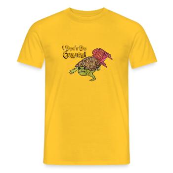 Turtle - Men's T-Shirt - yellow - Front - AI Model Male 178 dark (178cm)