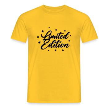 Begrænset udgave - Mænd T-shirt - gul - Foran - AI Model Male 178 dark (178cm)