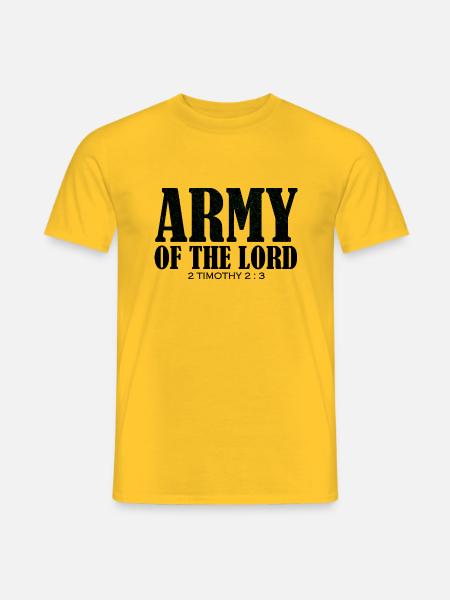 Armee des Herrn - Männer T-Shirt - Gelb