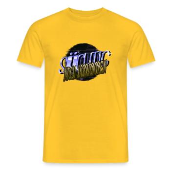 windhund welpe terrier boxer geschenk - Männer T-Shirt - Gelb - Vorne - AI Model Male 178 dark (178cm)
