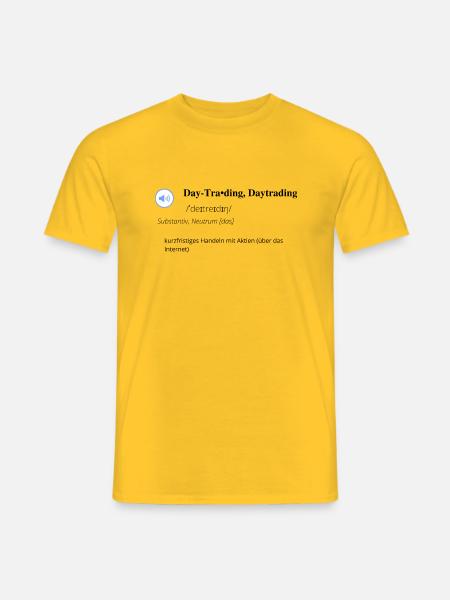 DAYTRADING - Männer T-Shirt - Gelb