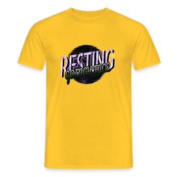 Bodybuilder Christmas Birthday Present Idea - Men's T-Shirt - yellow - Front - AI Model Male 178 dark (178cm)