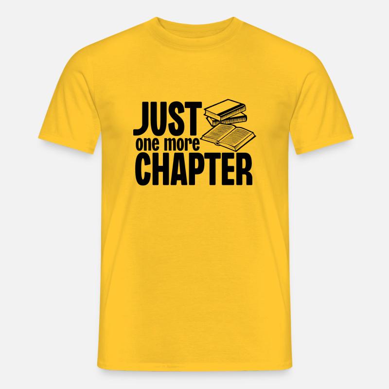 Nur noch ein Kapitel - Männer T-Shirt - Gelb
