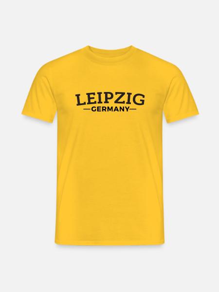 Leipzig Meine Heimat Geschenkidee - Männer T-Shirt - Gelb