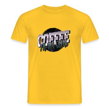 milk present awesome drinking funny sayings tired - Männer T-Shirt - Gelb - Vorne - AI Model Male 178 dark (178cm)