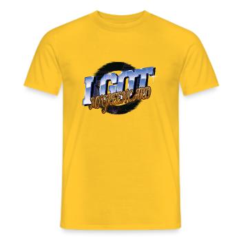 cool memes esthétique internet sonde anale déclaration - T-shirt homme - jaune - Devant - AI Model Male 178 dark (178cm)