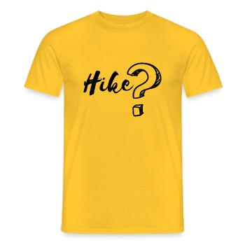 Hike - Männer T-Shirt - Gelb - Vorne - AI Model Male 178 dark (178cm)