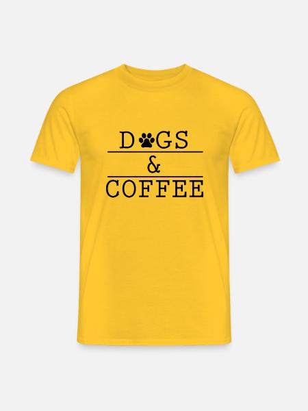Hund Dog - Männer T-Shirt - Gelb
