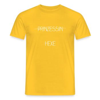 prinzessin hexe - Männer T-Shirt - Gelb - Vorne - AI Model Male 178 dark (178cm)