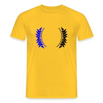 Wreath Symbol - Men's T-Shirt - yellow - Front - AI Model Male 178 dark (178cm)