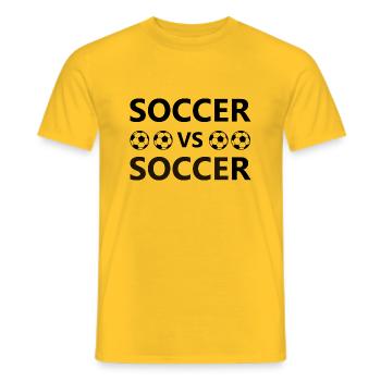 Fußball Football - T-shirt homme - jaune - Devant - AI Model Male 178 dark (178cm)