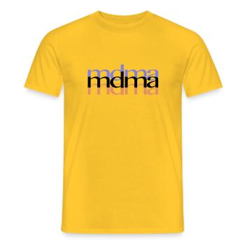 mdma Caps Sweats à capuche et chemises - T-shirt homme - jaune - Devant - AI Model Male 178 dark (178cm)