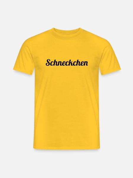 Schneckchen - Männer T-Shirt - Gelb