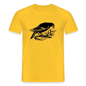 Rabe - Männer T-Shirt - Gelb - Vorne - AI Model Male 178 dark (178cm)