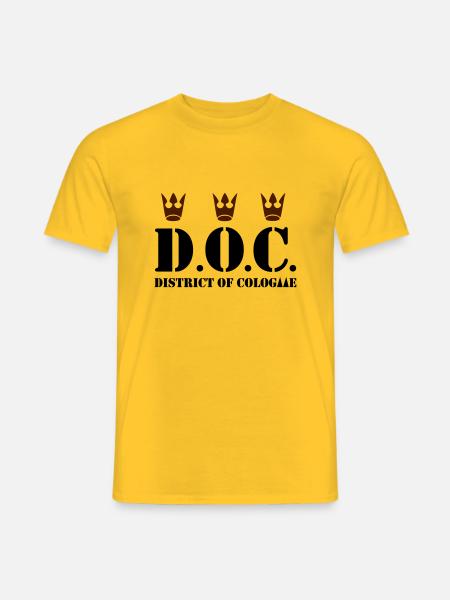 D.O.C. - District of Cologne - Männer T-Shirt - Gelb