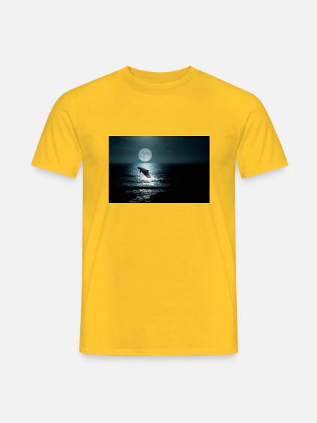 Delfin - Männer T-Shirt - Gelb