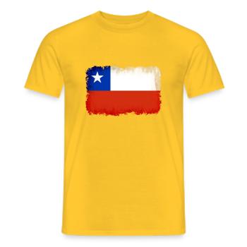 Chile - Männer T-Shirt - Gelb - Vorne - AI Model Male 178 dark (178cm)
