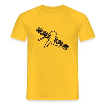 Cadeau de baseball Baseball Lovers Jeu de baseball - T-shirt homme - jaune - Devant - AI Model Male 178 dark (178cm)
