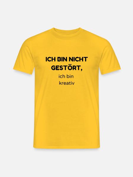 gestört - Männer T-Shirt - Gelb