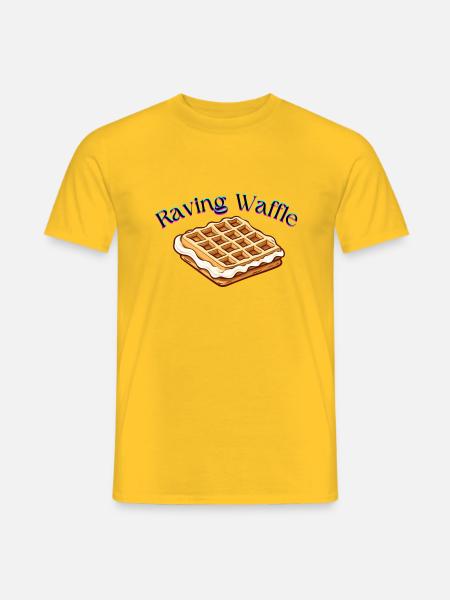 Raving Waffle Party - Men's T-Shirt - yellow