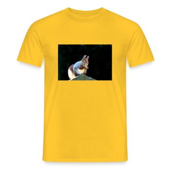 Eichhörnchen, Isibat - Männer T-Shirt - Gelb - Vorne - AI Model Male 178 dark (178cm)