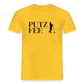 Putzfee Putzen Gebäudereiniger - Männer T-Shirt - Gelb - Vorne - AI Model Male 178 dark (178cm)