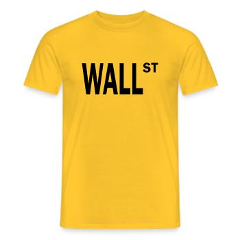 Bitcoin Trading Crypto Stocks - T-shirt homme - jaune - Devant - AI Model Male 178 dark (178cm)