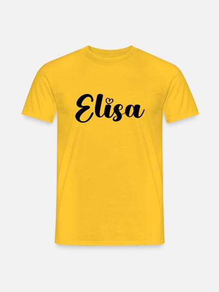 elisa - Männer T-Shirt - Gelb