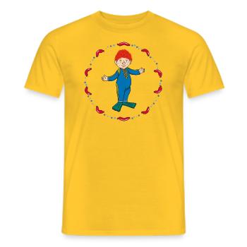 Das Sams Sams Jongliert Mit Würstchen - Männer T-Shirt - Gelb - Vorne - AI Model Male 178 dark (178cm)